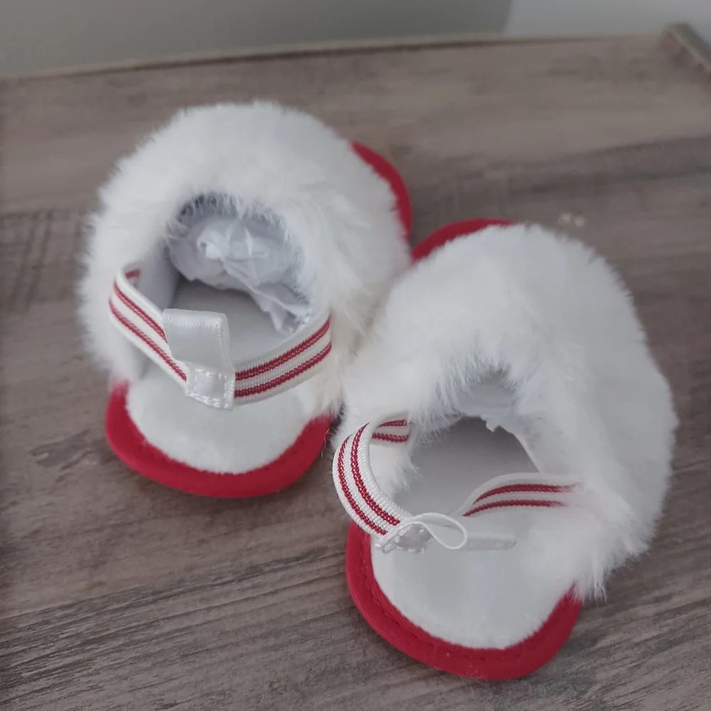 Holiday Time Valentine's Day Strap Back Red Clogs Slippers Sz 3/6M